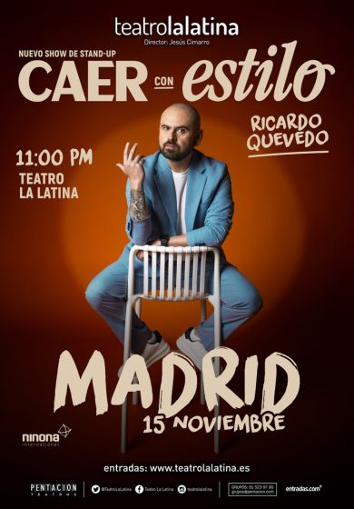 Caer con estilo. Una guía para salvar tu dignidad – Ricardo Quevedo → Teatro La Latina