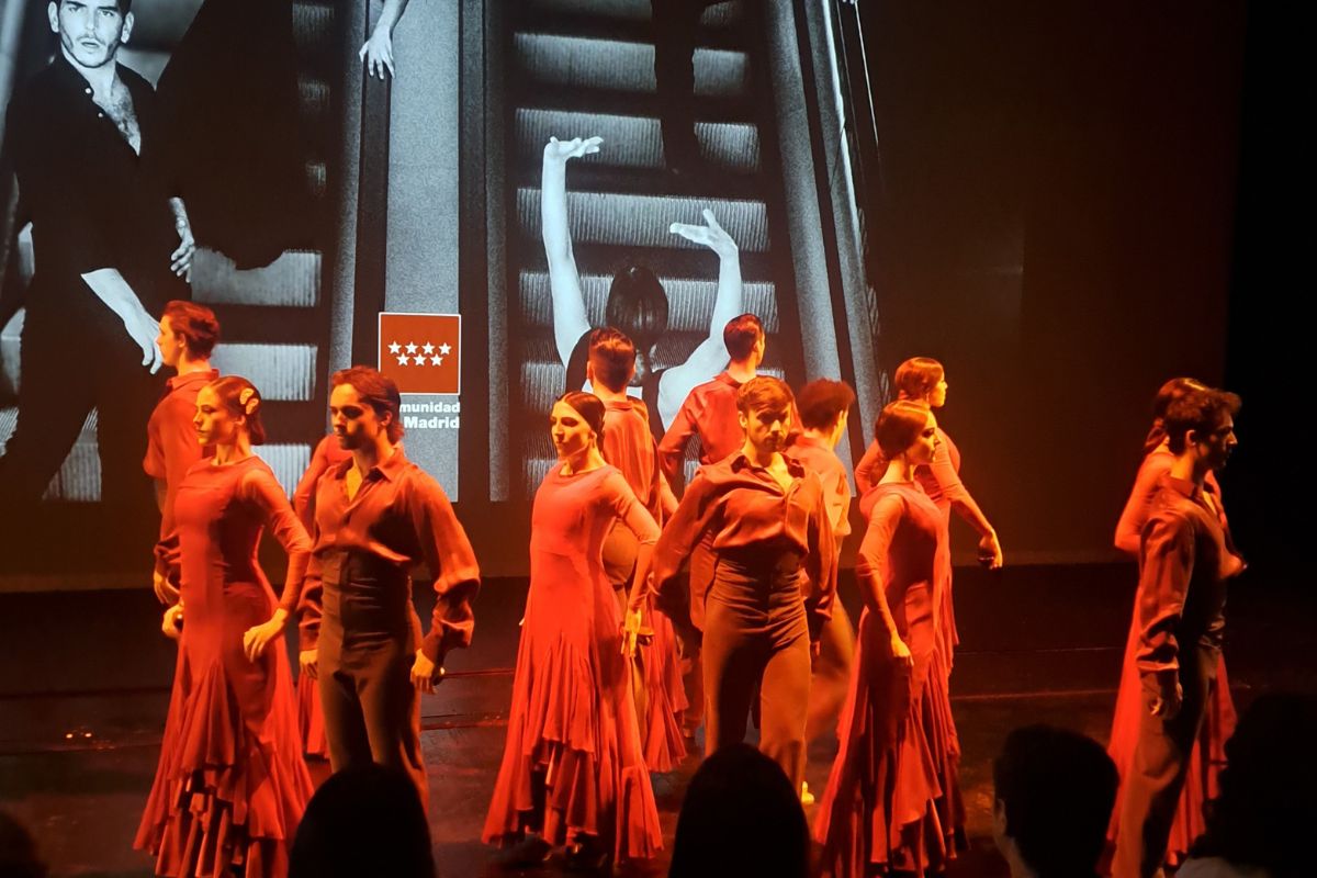 Actuación del Ballet Español de la Comunidad de Madrid durante la presentación de la nueva programación de Teatros del Canal