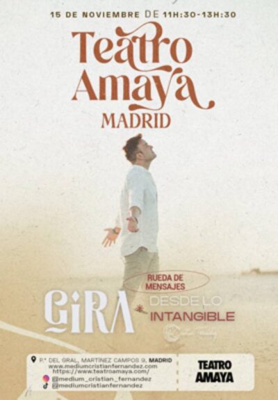 Desde lo intangible – Cristian Franch, médium → Teatro Amaya