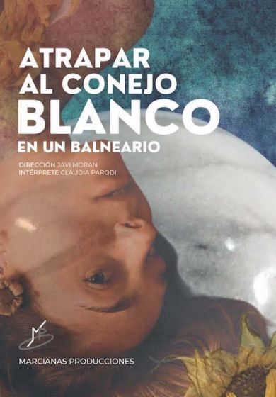 Atrapar al conejo blanco en un balneario