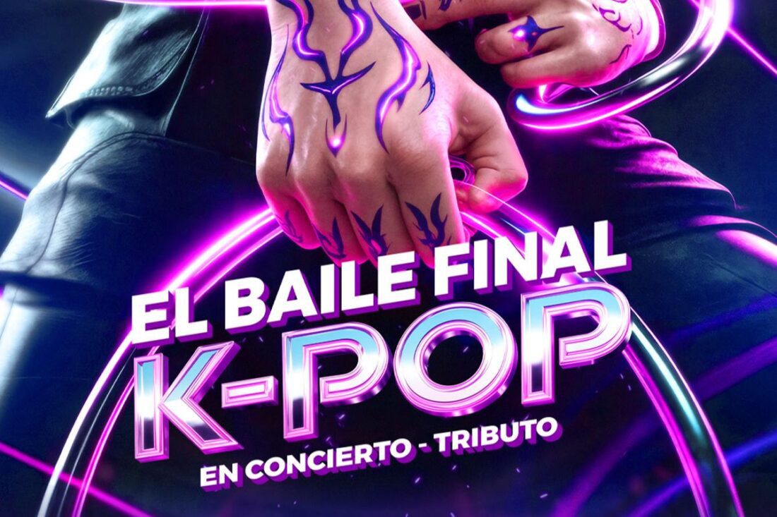 Detalle del cartel de El Baile final, tributo concierto K-POP.