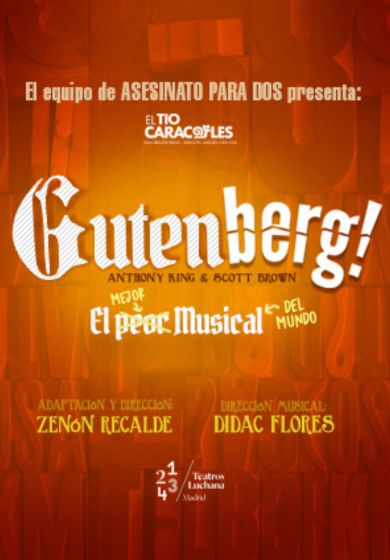 Gutenberg, el mejor musical del mundo → Teatros Luchana
