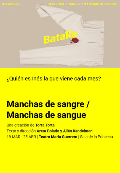 Manchas de sangre / Manchas de sangue → Teatro María Guerrero (Centro Dramático Nacional)