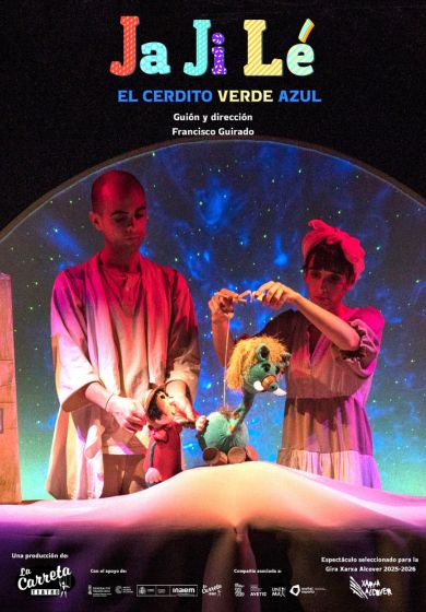 Jajilé, el cerdito verdeazul