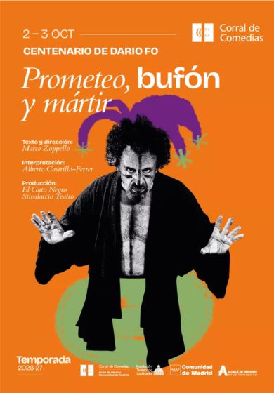 Prometeo, bufón y mártir → Teatro Corral de Comedias - Alcalá de Henares (Madrid)